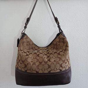 Coach Leatherware Est. 1941 Brown Canvas & Leather